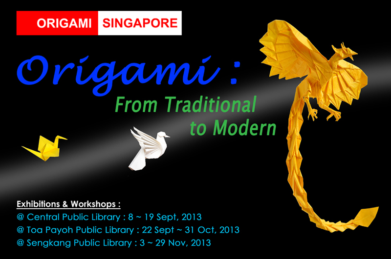 Origami: from Traditional to Modern. A roving origami exhibition in Singapore, featuring over 200 models
